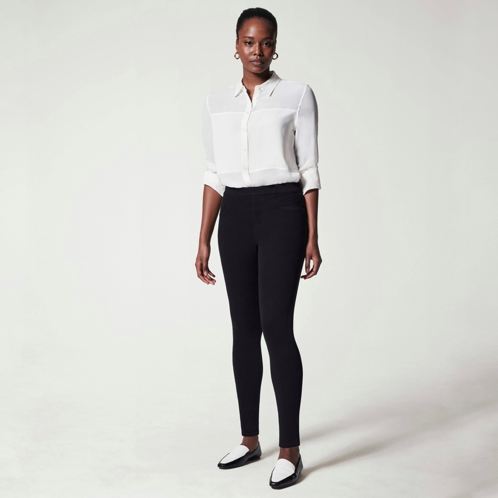 Spanx |‎ Jean-ish Ankle Leggings in Black Size M